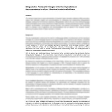 Bilingualisation Policies and Strategies in the USA: Implications and Recommendations for Higher Educational Institutions in Ukraine